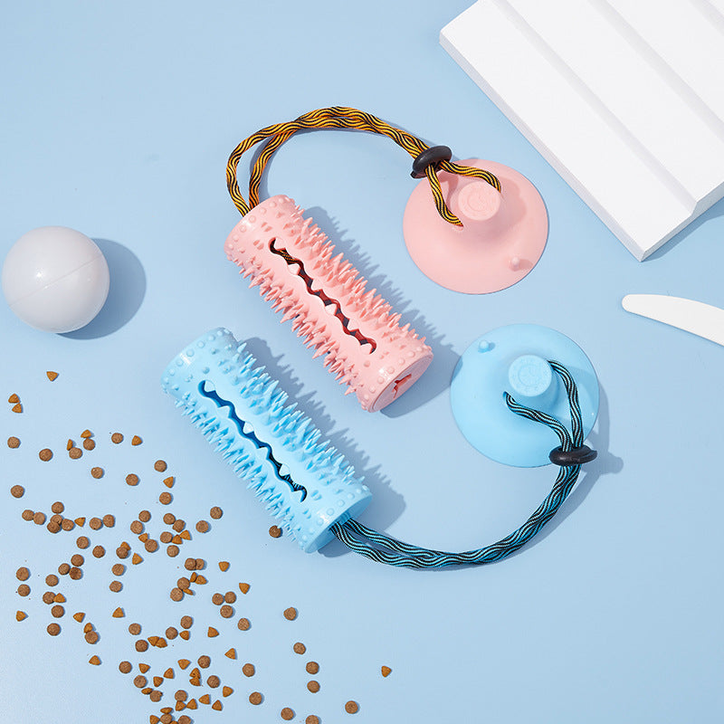 Multifunctional Dog Chew Food Dispenser with Suction Cup